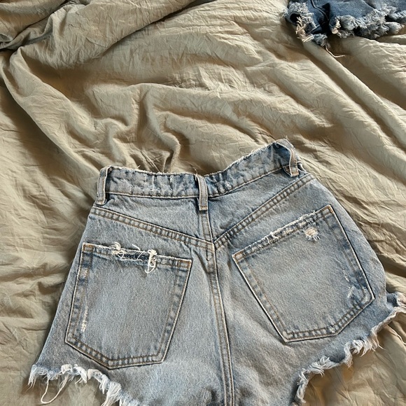 Distressed Denim Women's Shorts - Picture 2 of 3